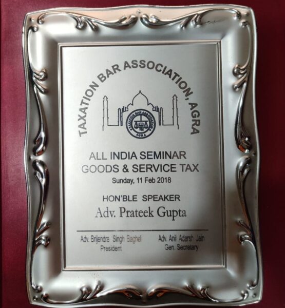 58 PRATEEK GUPTA -HONOURABLE SPEAKER TBA AGRA A.I.S.GST